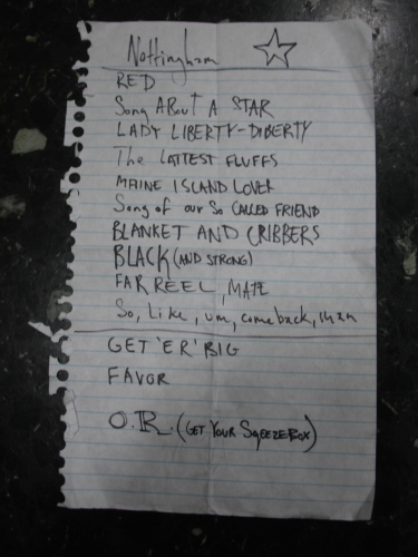 Setlist 9.27.05